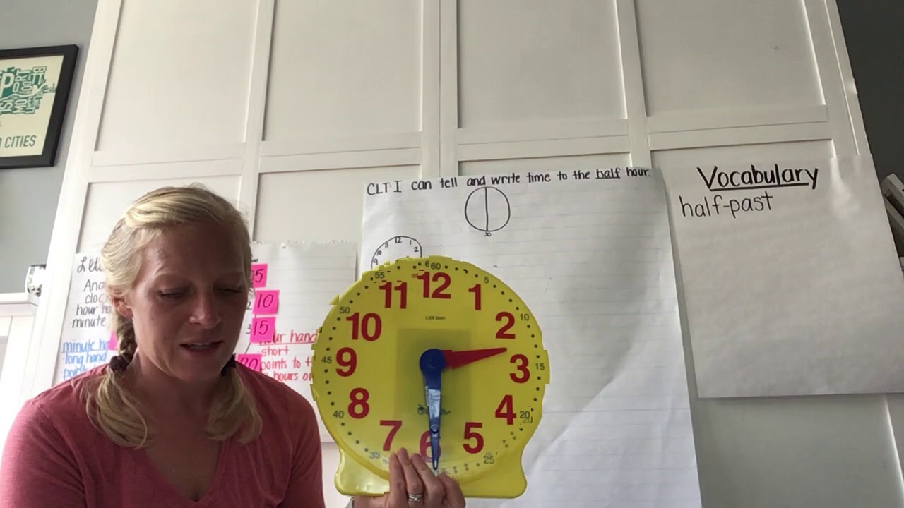 Day 1: Time to the half hour - YouTube