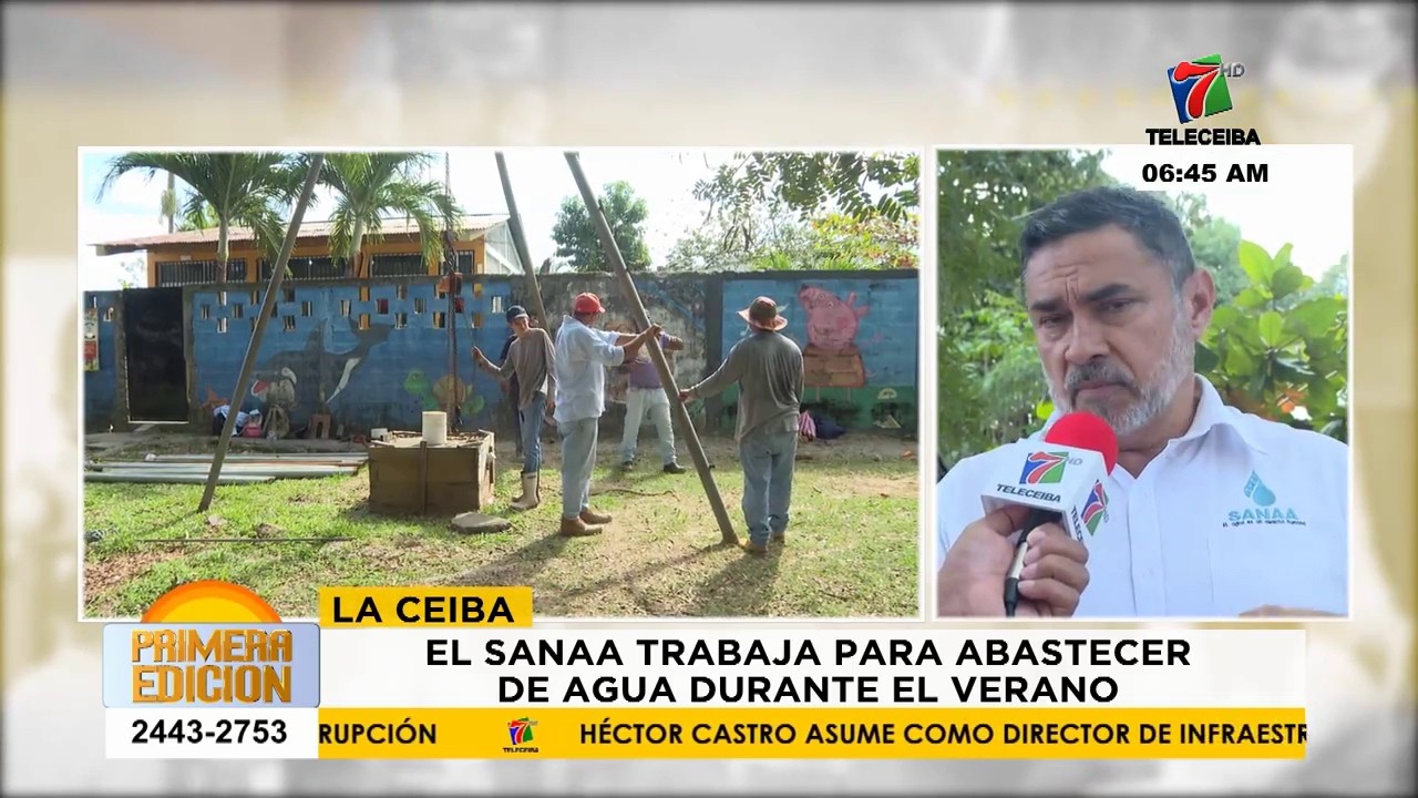 SANAA La Ceiba trabaja para abastecer de agua durante el verano