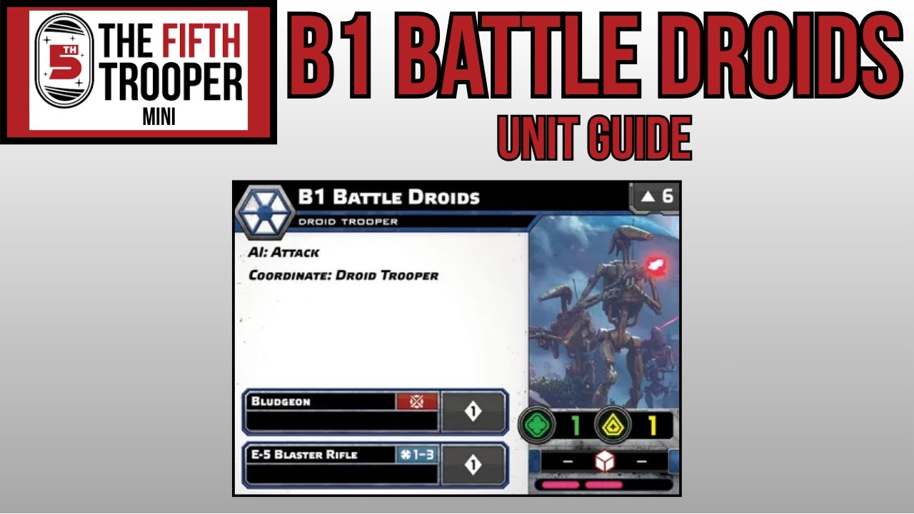 Star Wars Legion | TFT Mini - Боевые дроиды B1 (Руководство по отрядам)
