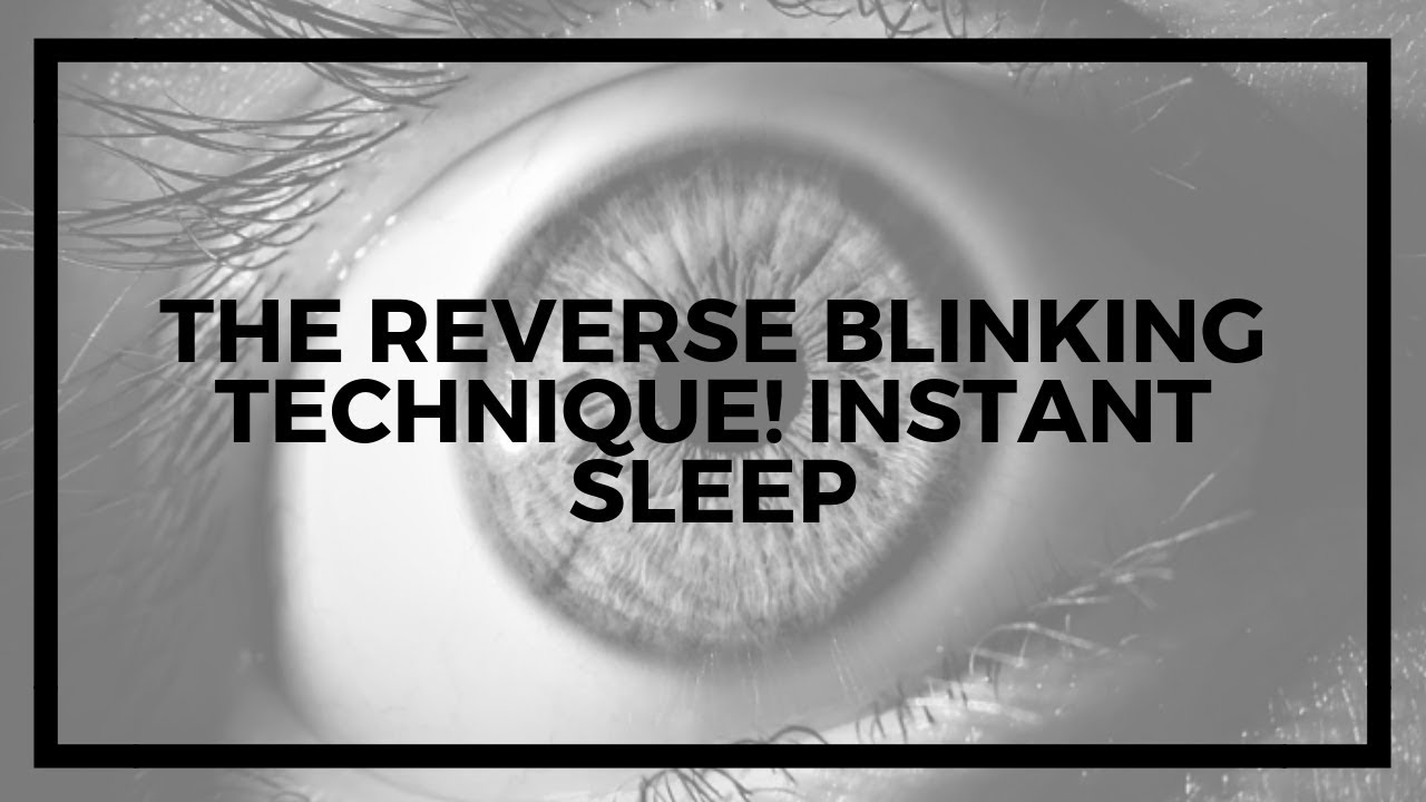 Blinking Really Fast To Fall Asleep