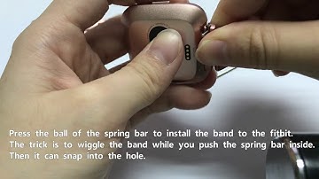 Fitbit Versa Installation. How To Install and Remove The Band From Fitbit Versa - Wearlizer FV01