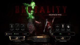 Mortal Kombat 11 Night Wolf Brutality Tutorial Skull Cracker