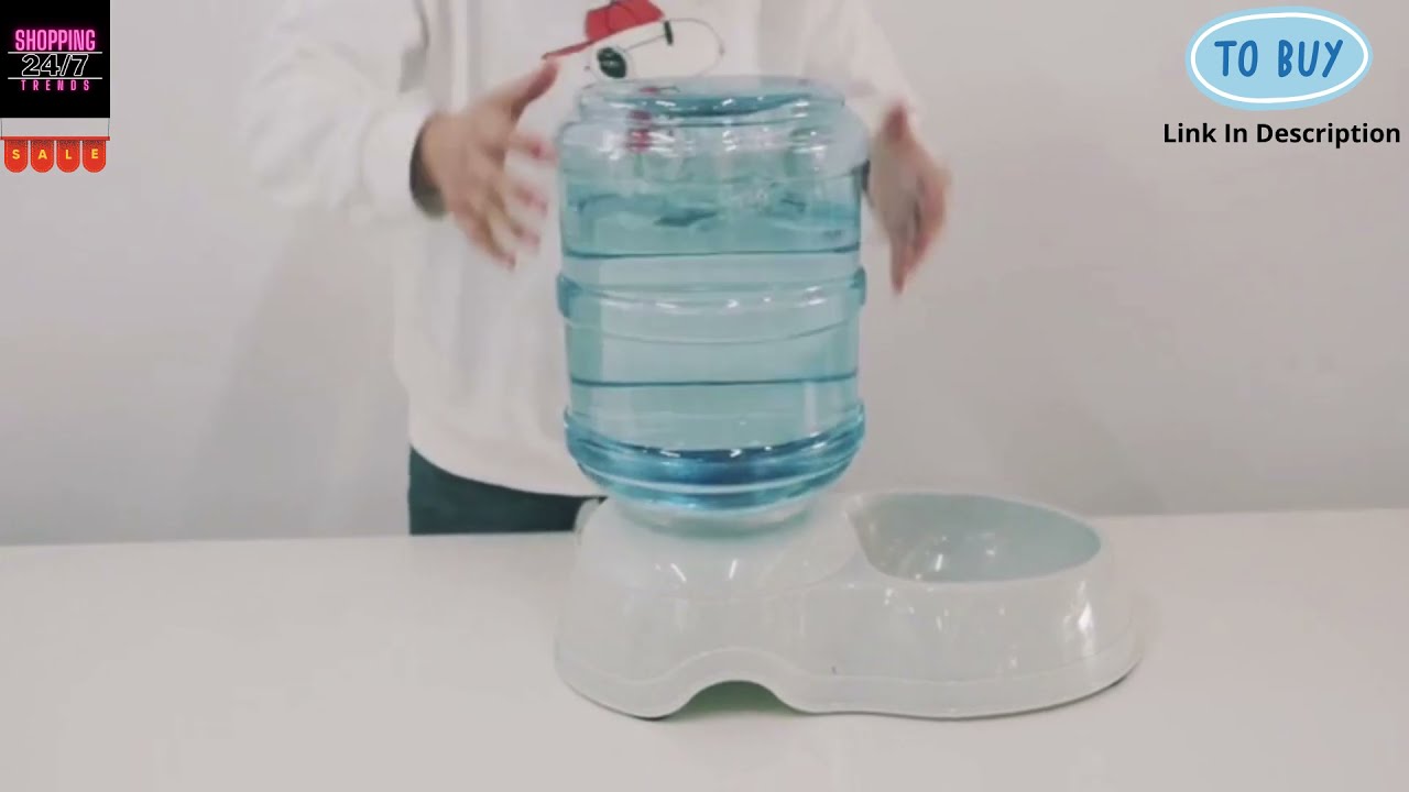 Amazon Basics Gravity Pet Food Feeder and Water Dispensers YouTube