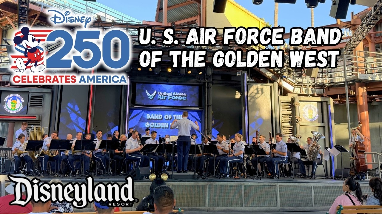 U.S. Air Force Band of The Golden West at Hollywood Backlot Stage | Disney Celebrates America 250 4K