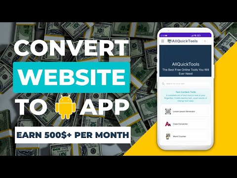 Convert Website to Android App & Make $500+/Month | How to Convert Website to Android App✅