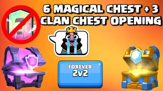 6 Magical and 3 Crown Chest Opening + 2v2 Battles!! | Clash Royale