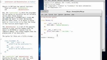 Python 28 Constructors and Deconstructors