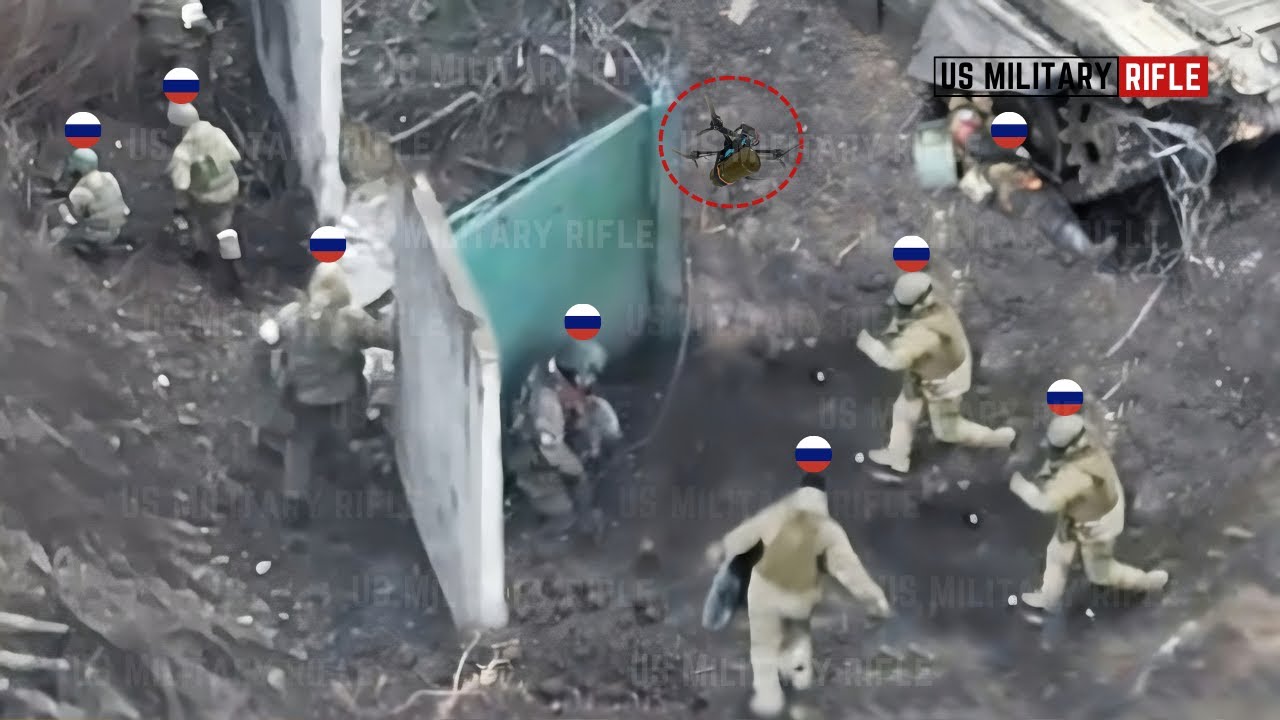 Horrifying Moments!! Ukrainian troops FPV drones easily blow up Russian forces west of Avdiivka