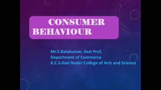 Marketing - Consumer Behaviour (Unit-2)