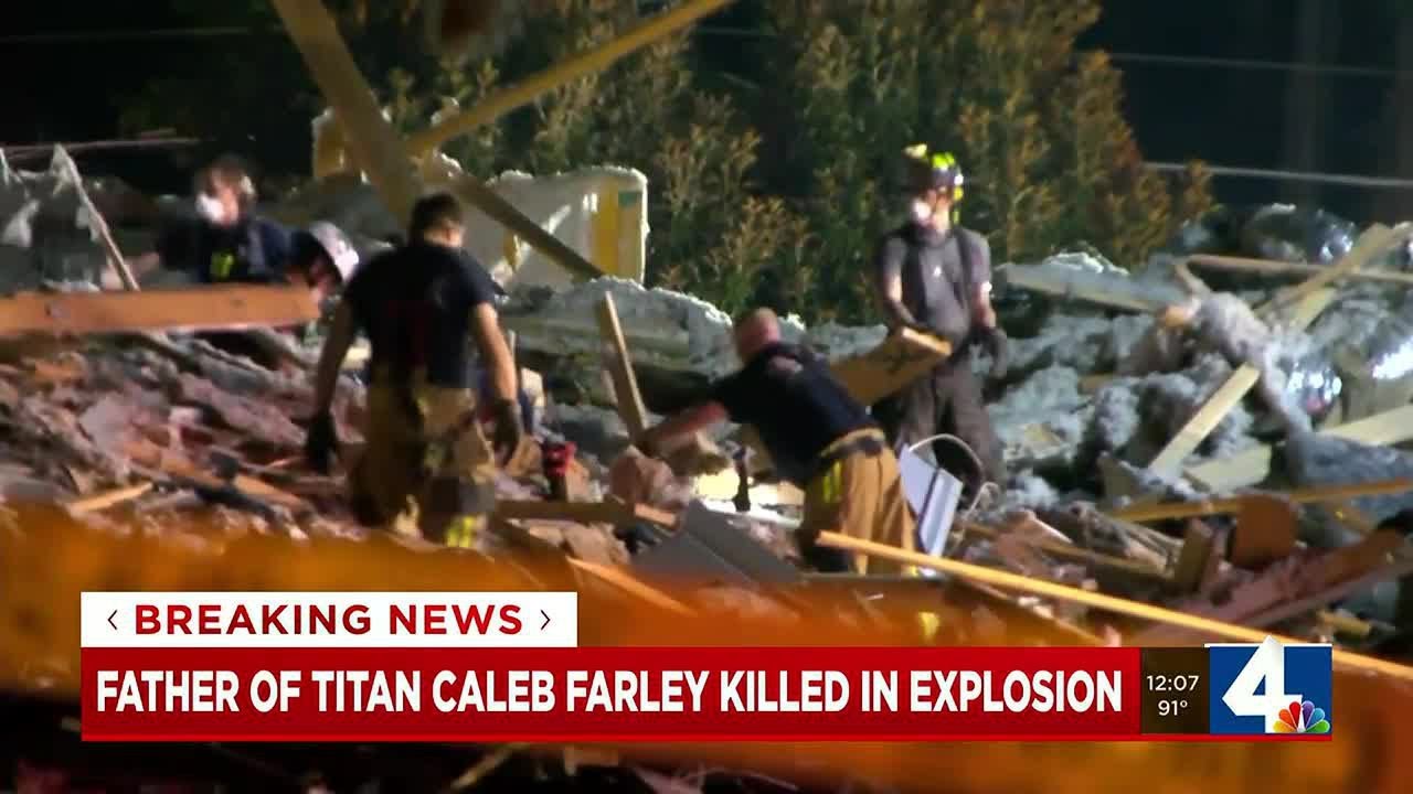 Father of Titans CB Caleb Farley Killed In Overnight House Explosion