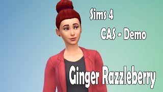 SNW plays... Sims 4 CAS Demo - Ginger Razzleberry