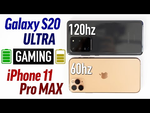 S20 Ultra 120hz vs 11 Pro Max 60hz Battery Life Comparison!