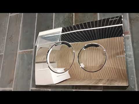 Інсталяція для підвісного унітаза Geberit DUOFIX 458.126.00.1 з клавішею змиву Delta20, видео 2