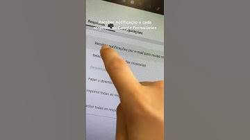 Como receber notificação nas respostas do Google Formulários #googleforms