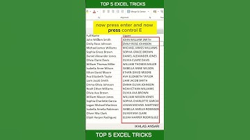 Top 5 Excel Tricks With 1 Single Shortcut #excel #shorts