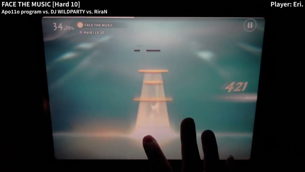 DEEMO II】FACE THE MUSIC [Hard] 理論値 All Charming 手元動画【Eri