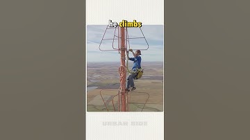 Changing the Highest Tower to Change a Light Bulb #shorts