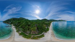 Stunning 360° Drone Video of Baie Lazare Beach in Seychelles