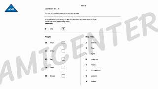 (2026) KET PRACTICE TEST LISTENING PART 5