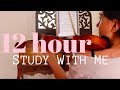 Study With Me | 12 hour Study Day