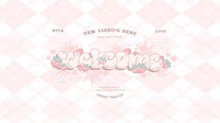 cute 'strawberries' aesthetic intro/ outro templates ! free for use: