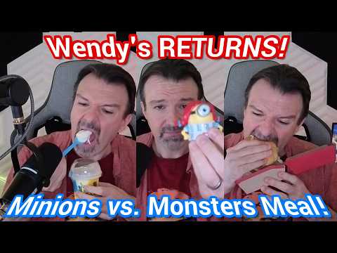 Is The Spicy Chicken BACK?? DSP Tries It Ep. 270 - Wendy's Minions vs. Monsters Meal