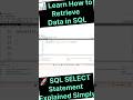 How to Retrieve Data from Table in MySQL | SQL SELECT Tutorial