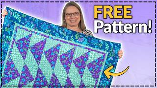 FREE Pattern! Easy One-Block Quilt for Small Prints!