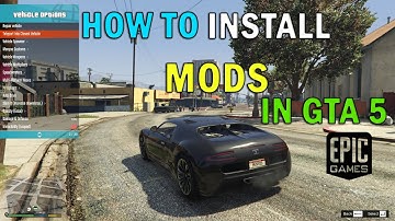 HOW TO INSTALL MODS IN Epic Games GTA 5 ( Hindi )|Simple and easy mod  tutorial  | #gta5mods