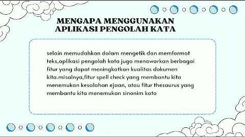 TUGAS INFORMATIKA KELOMPOK 2: APLIKASI PENGOLAH KATA