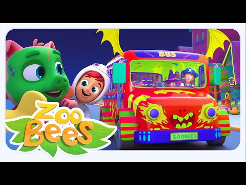 Halloween Roues dans le bus | Effrayante Dessins Animés Vidéos et Comptines