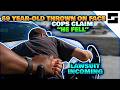 COPS: "He Fell" --- Video Shows Otherwise