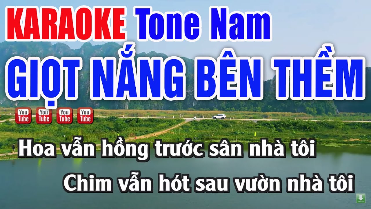 Giọt Nắng Bên Thềm Karaoke Tone Nam Beat Chuẩn - Nhạc Sống Thanh Ngân