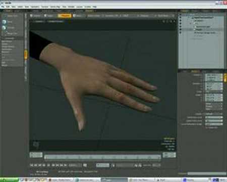 A simple High poly hand - YouTube