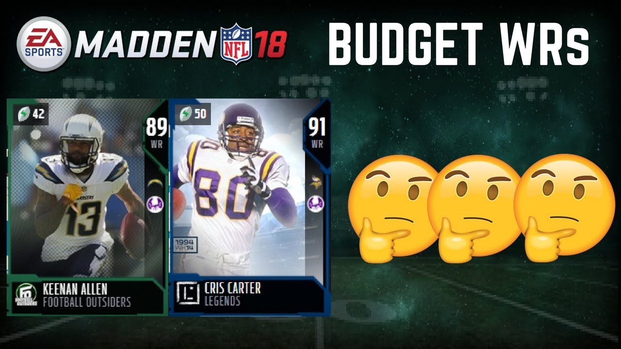 The BEST Budget WRs In Madden 18 Ultimate Team