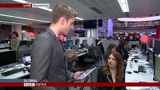 Breaking the Amanda Knox verdict- BBC World News Samantha Barry