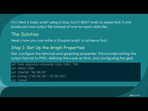 How to Plot Multiple Files and Generate Outputs in Gnuplot