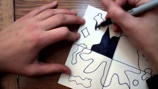 negative positive space drawing activity