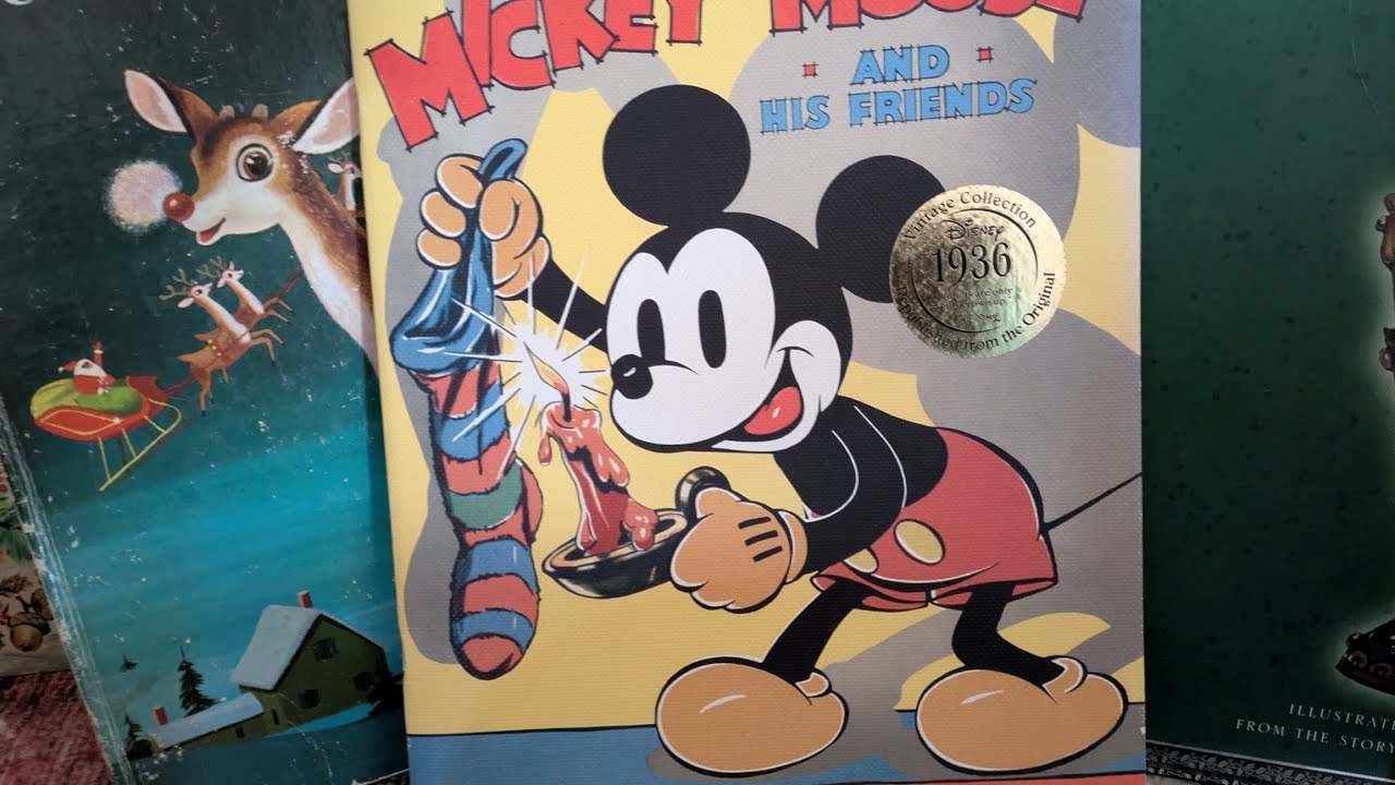 ASMR Mickey Mouse and Friends Christmas Book Republished From the 1930s