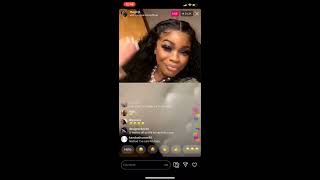 JT &amp; YUNG MIAMI (CARESHA) GO LIVE ON IG PART 1