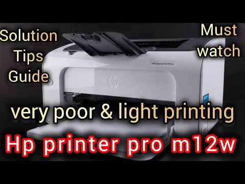 Improve Printer Quality: HP Laser Printer Pro M12W Repair Guide | printer repairing | laser printer
