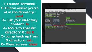 Command Line Basics  for linux or Mac OS
