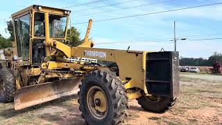 Champion 720A Motorgrader Startup & Walkaround