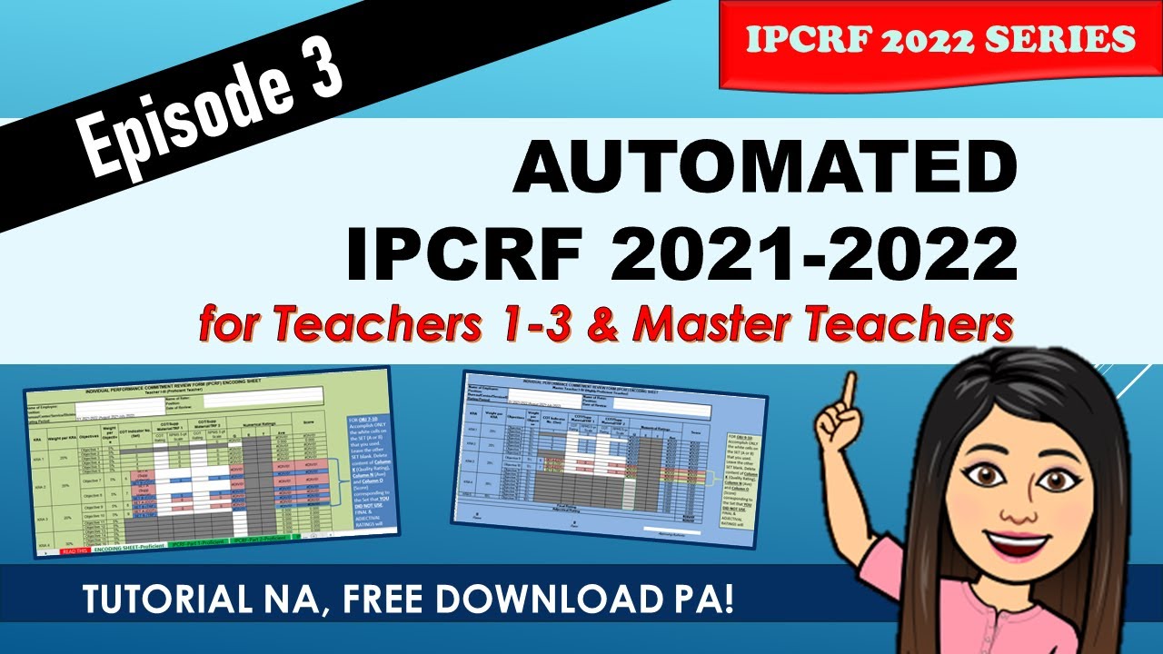 AUTOMATED IPCRF 2021-2022 | FOR TEACHERS 1-3 & MASTER TEACHERS.