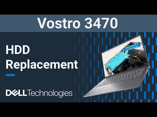 Dell Vostro 3470 | How to replace the hard disk drive (HDD) - YouTube