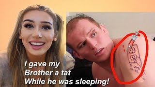 Gave My Brother A Tattoo In His Sleep