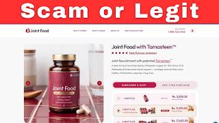 Joint Food with Tamasteen Review - Scam or Legit Does It Really Work