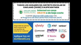[Spanish] ACP Tutorial for OUSD Households