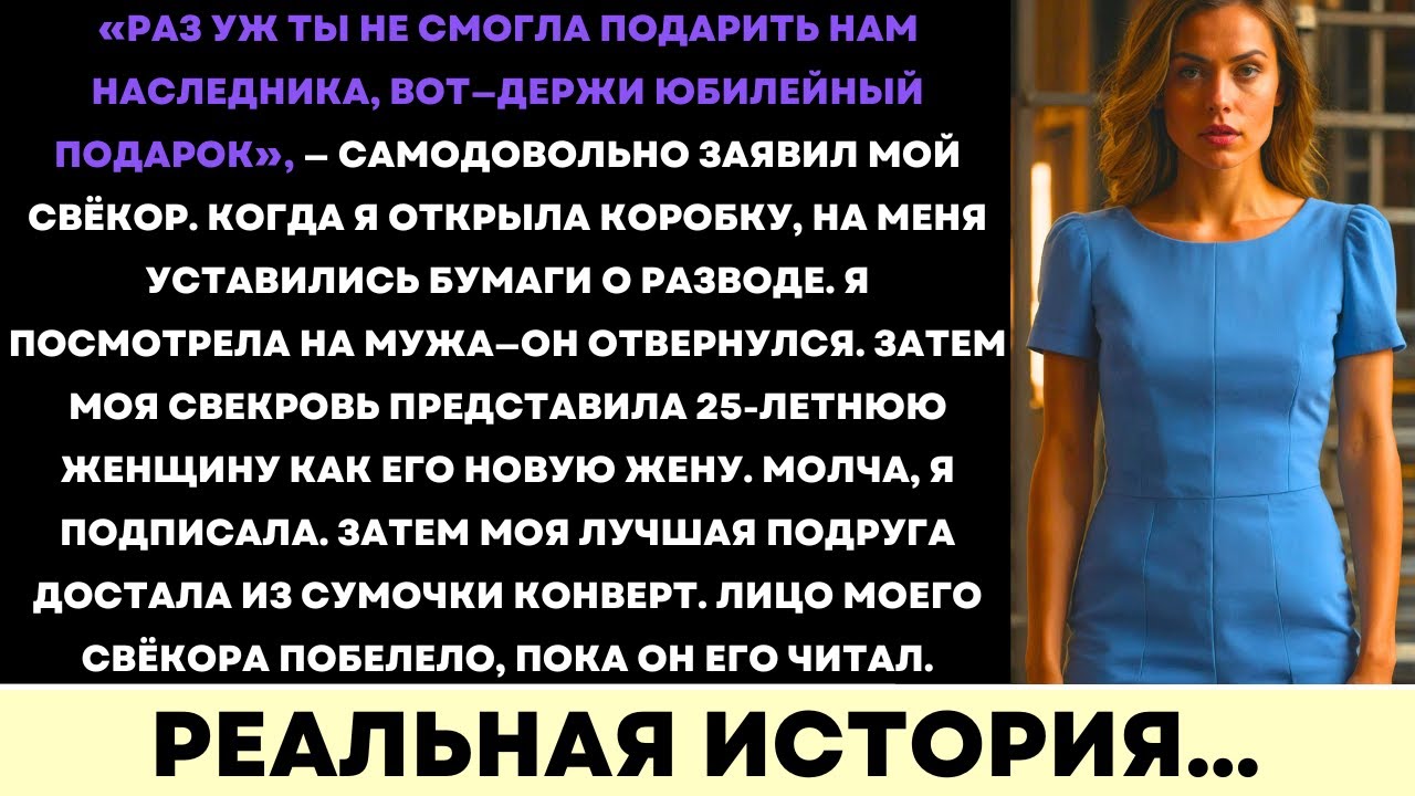 Свёкор Подарил Мне Документы О Разводе На Годовщину — Но Мой Конверт Оставил Его Без Слов