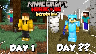 Can I Survive in a HEROBRINE Hardcore World? (Day 1-50) screenshot 4